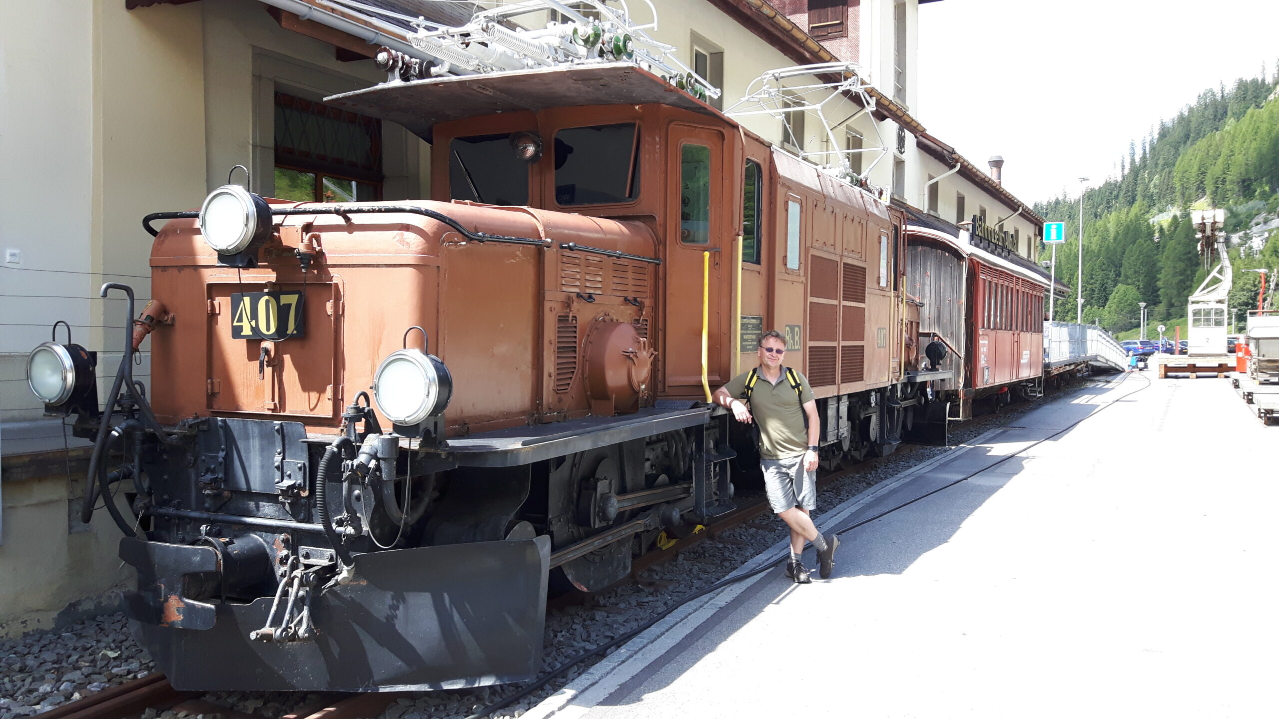 Bahnhof Filisur, Rhätische-Bahn-Oldtimer