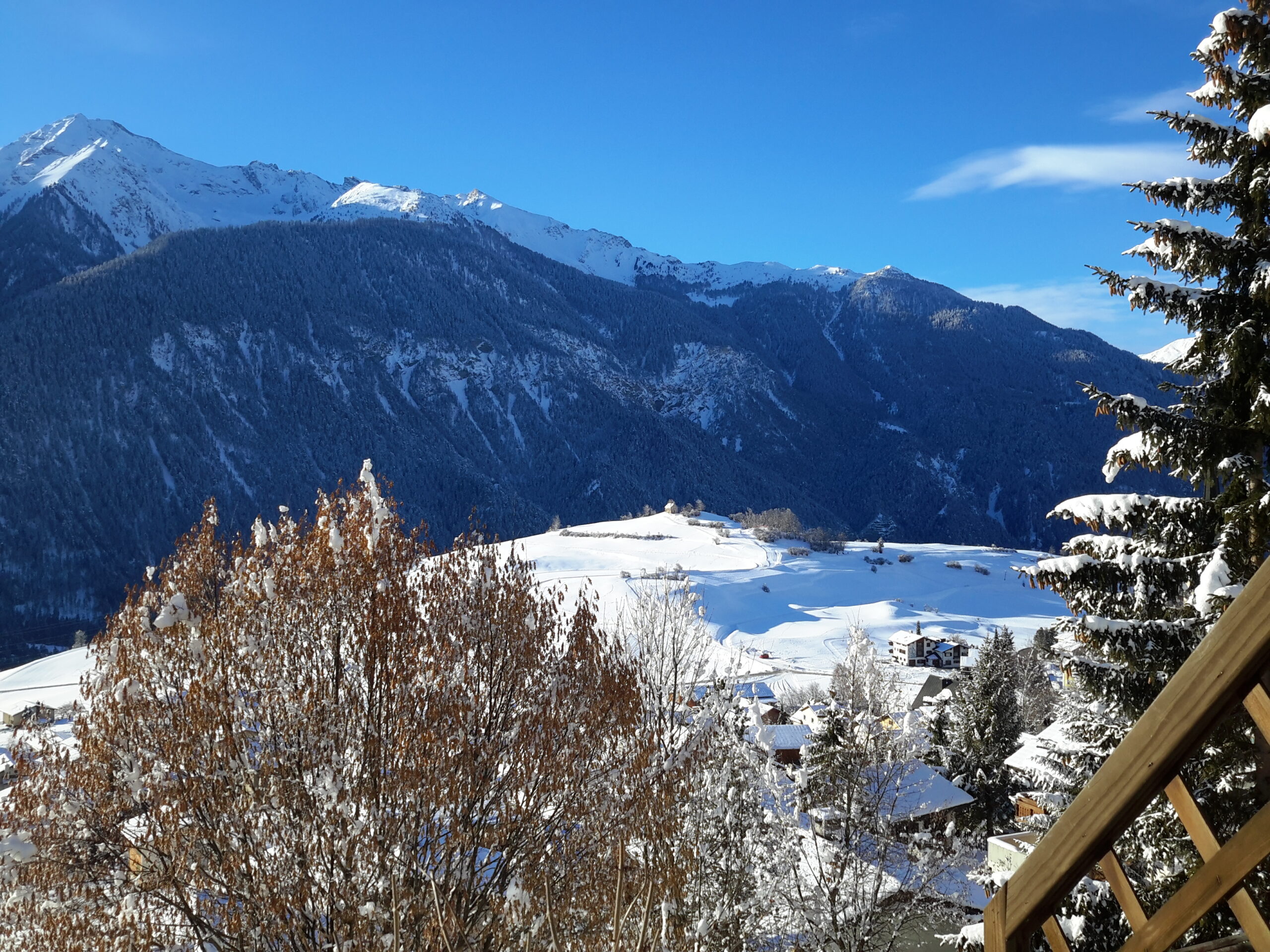 Chalet-Conzen Ausblick im Winter